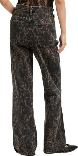 Blake Print Wide Leg Jeans