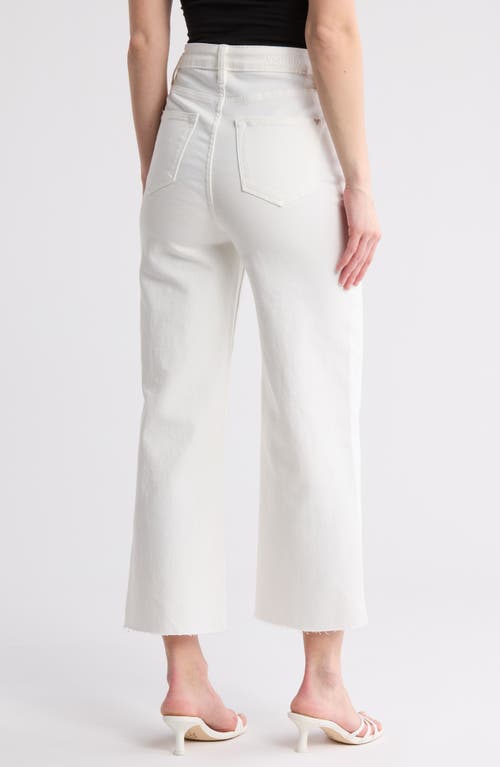 Vigoss Dylan Crop Wide Leg Jeans In White