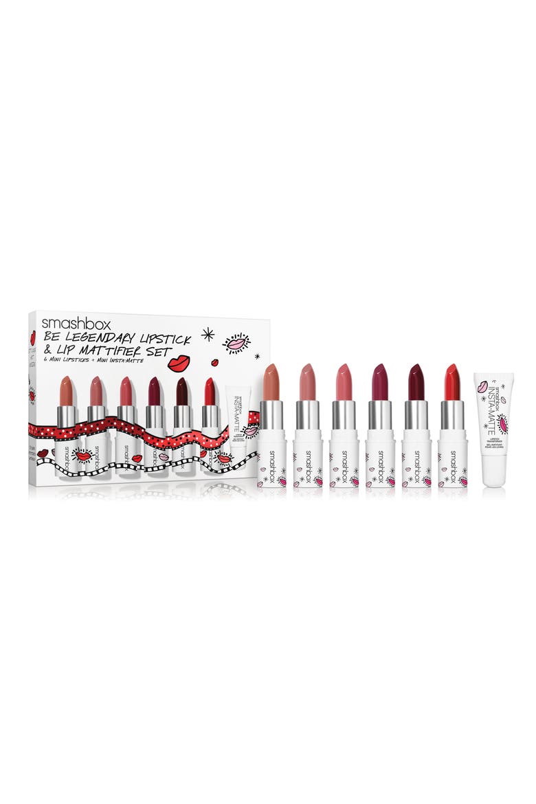 Drawn In, Decked Out Be Legendary Lipstick & Mattifier Set, Main, color, NO COLOR