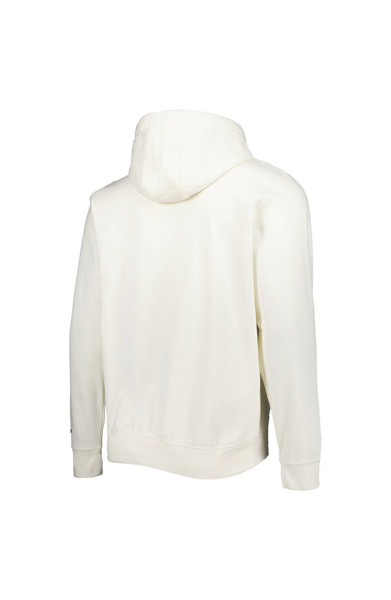 New Era Men's New Era Cream Seattle Seahawks Sideline Chrome Pullover Hoodie, Alternate, color, 