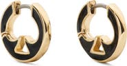 Kate Spade New York everyday spade cutout huggie hoop earrings