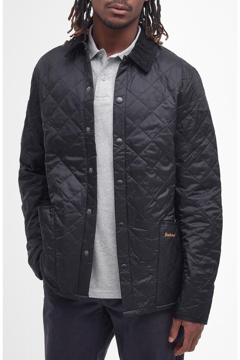 Heritage Liddesdale Quilted Jacket, Main, color, BLACK