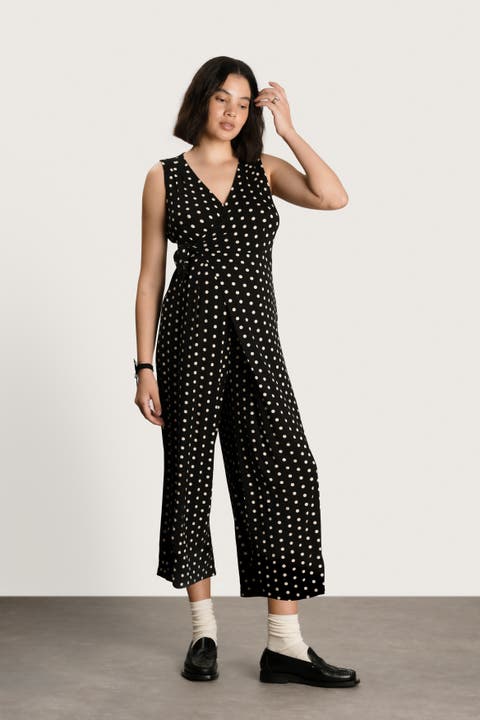 Francesca Maternity & Nursing Cropped Jumpsuit