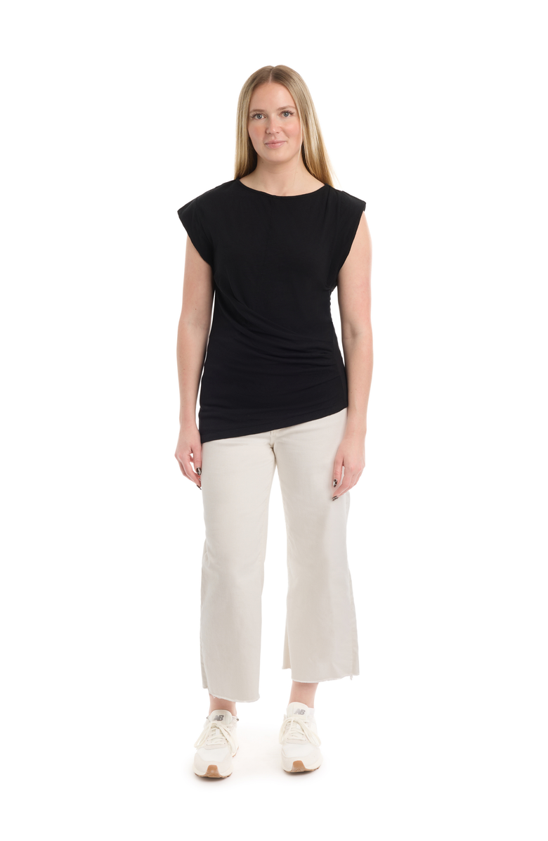 Wilt Boat Neck Rolled Cuff Tee, Alternate, color,