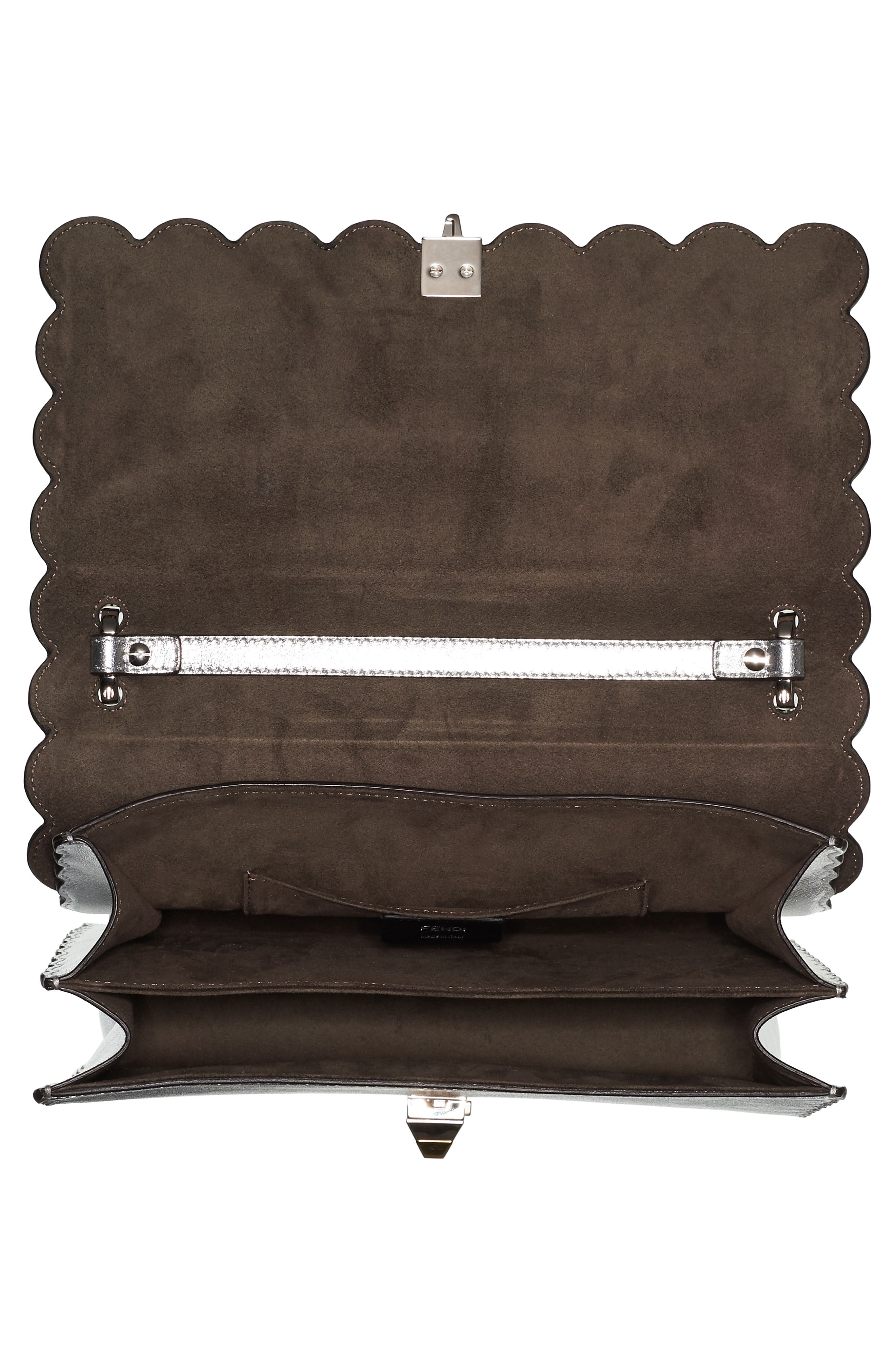 Fendi Kan I Leather Shoulder Bag, Alternate, color, 