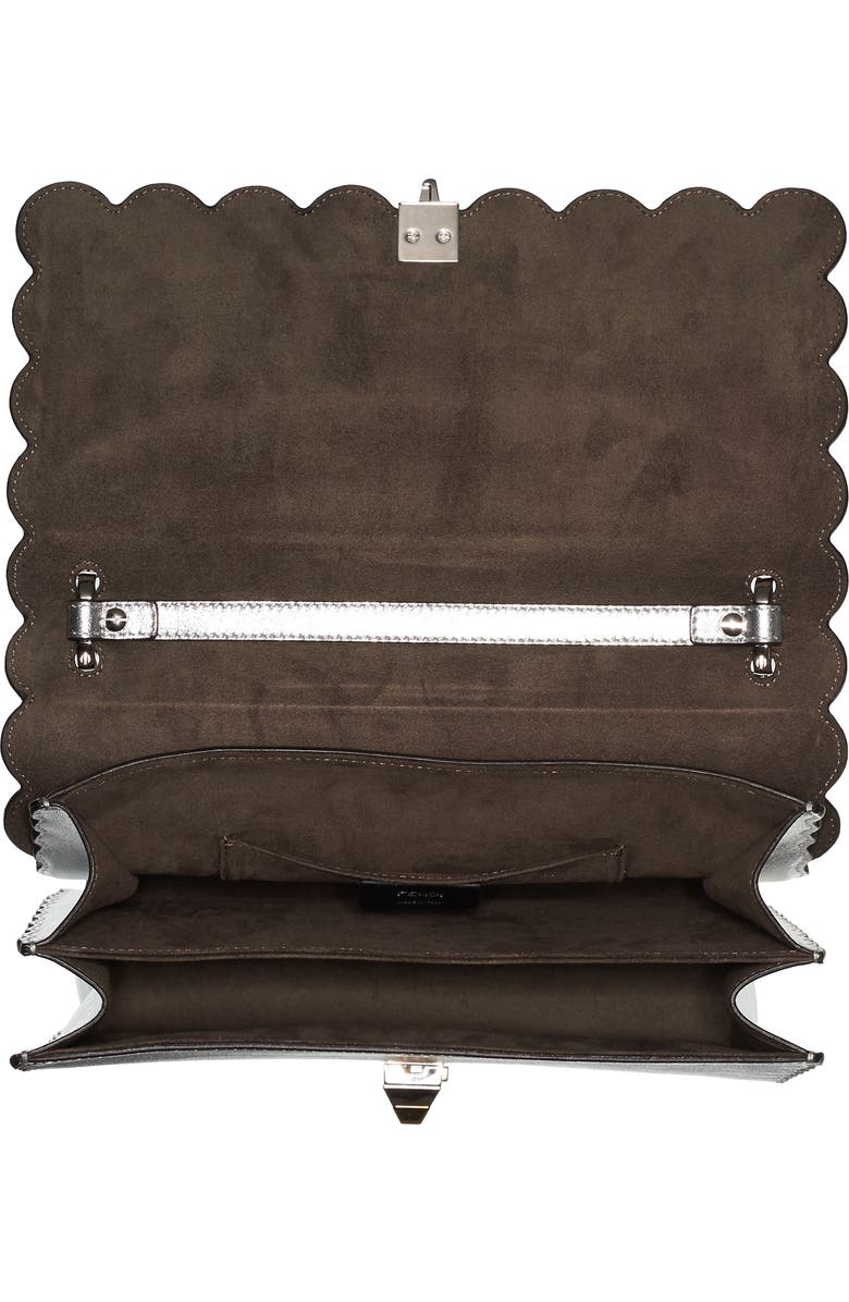 Fendi Kan I Leather Shoulder Bag, Alternate, color,