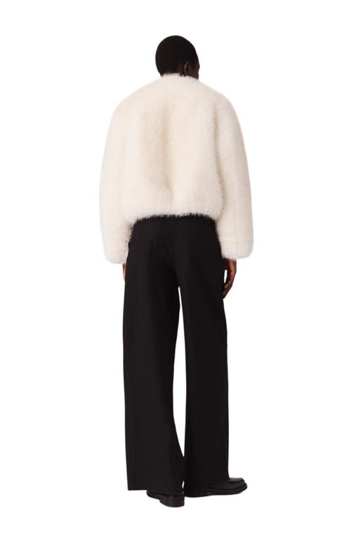 Maje Wide-leg Suit Trousers In Black