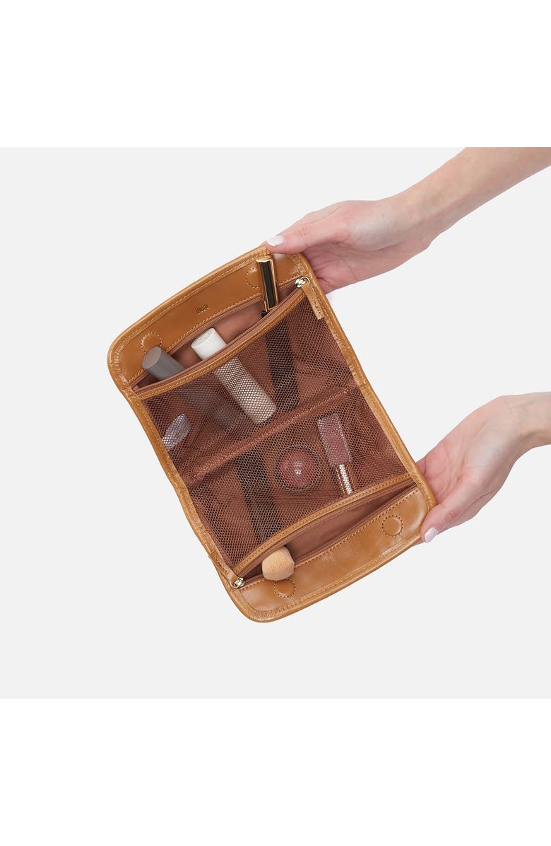 HOBO Beauty Leather Cosmetics Case, Alternate, color, Natural