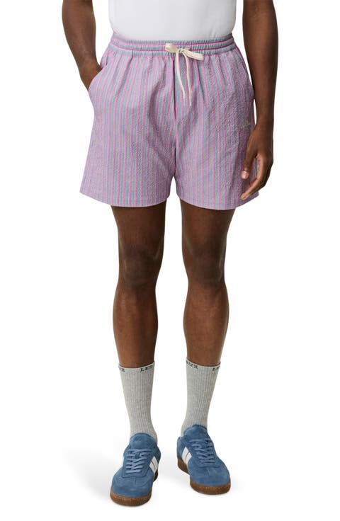Stripe Seersucker Swim Shorts
