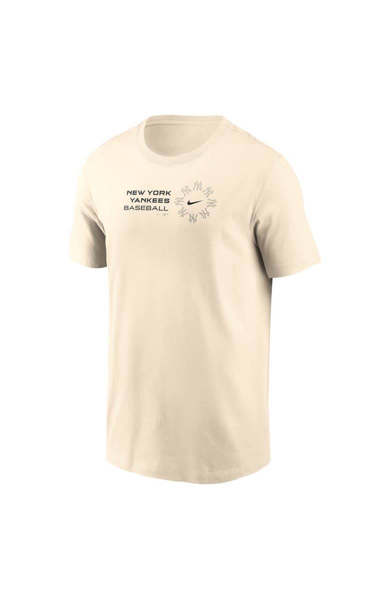 Nike Men's Nike Natural New York Yankees Pinwheel Lockup T-Shirt, Alternate, color, Natural