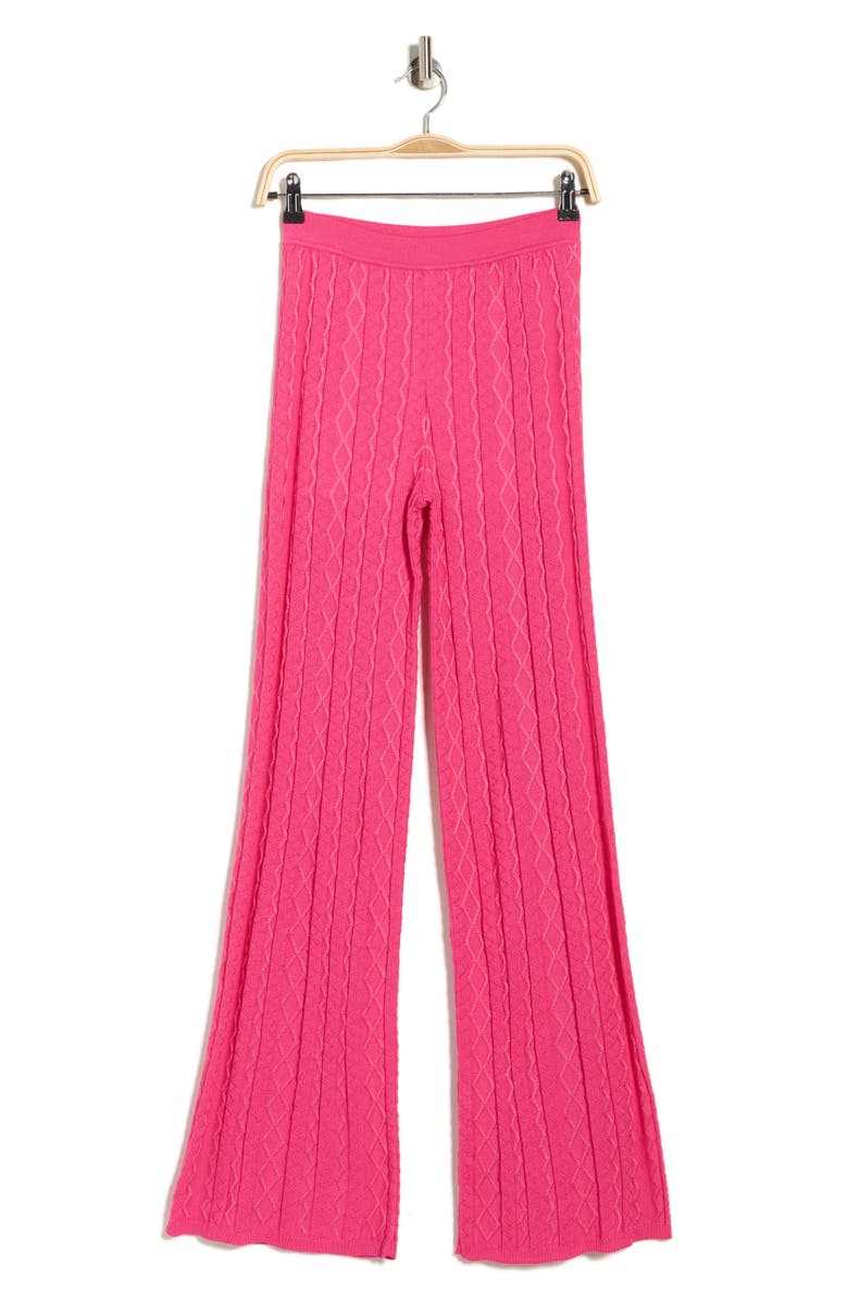 M Missoni Pantalone Pull-On Wide Leg Pants, Alternate, color, Fuxia Tones