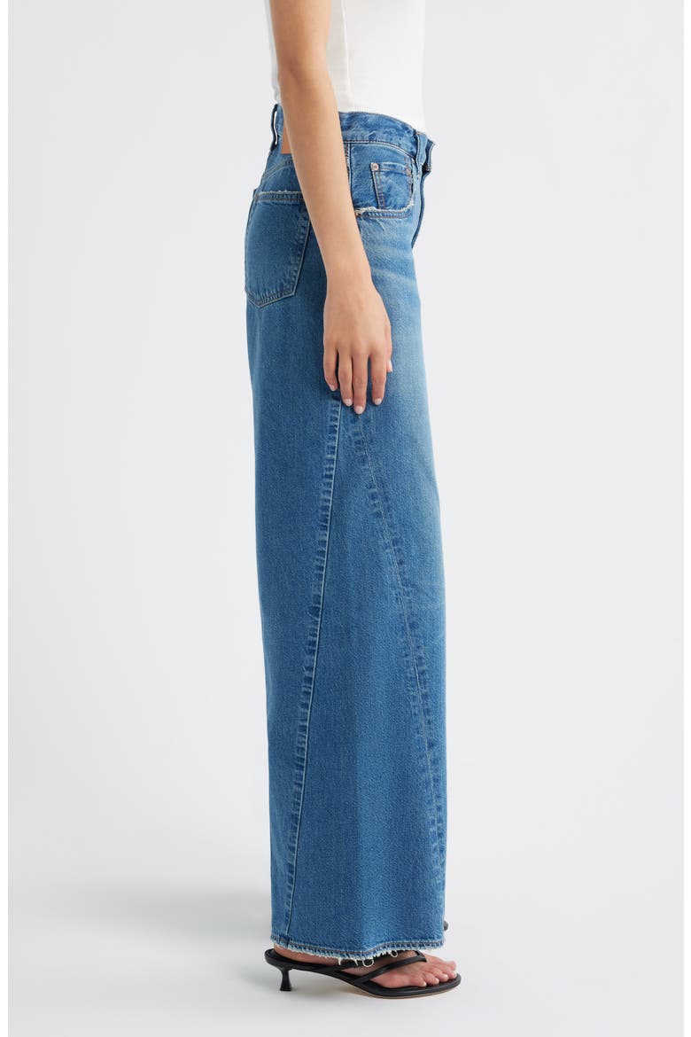 Atlanta Twisted Seam Wide Leg Jeans, Alternate, color, BLUE