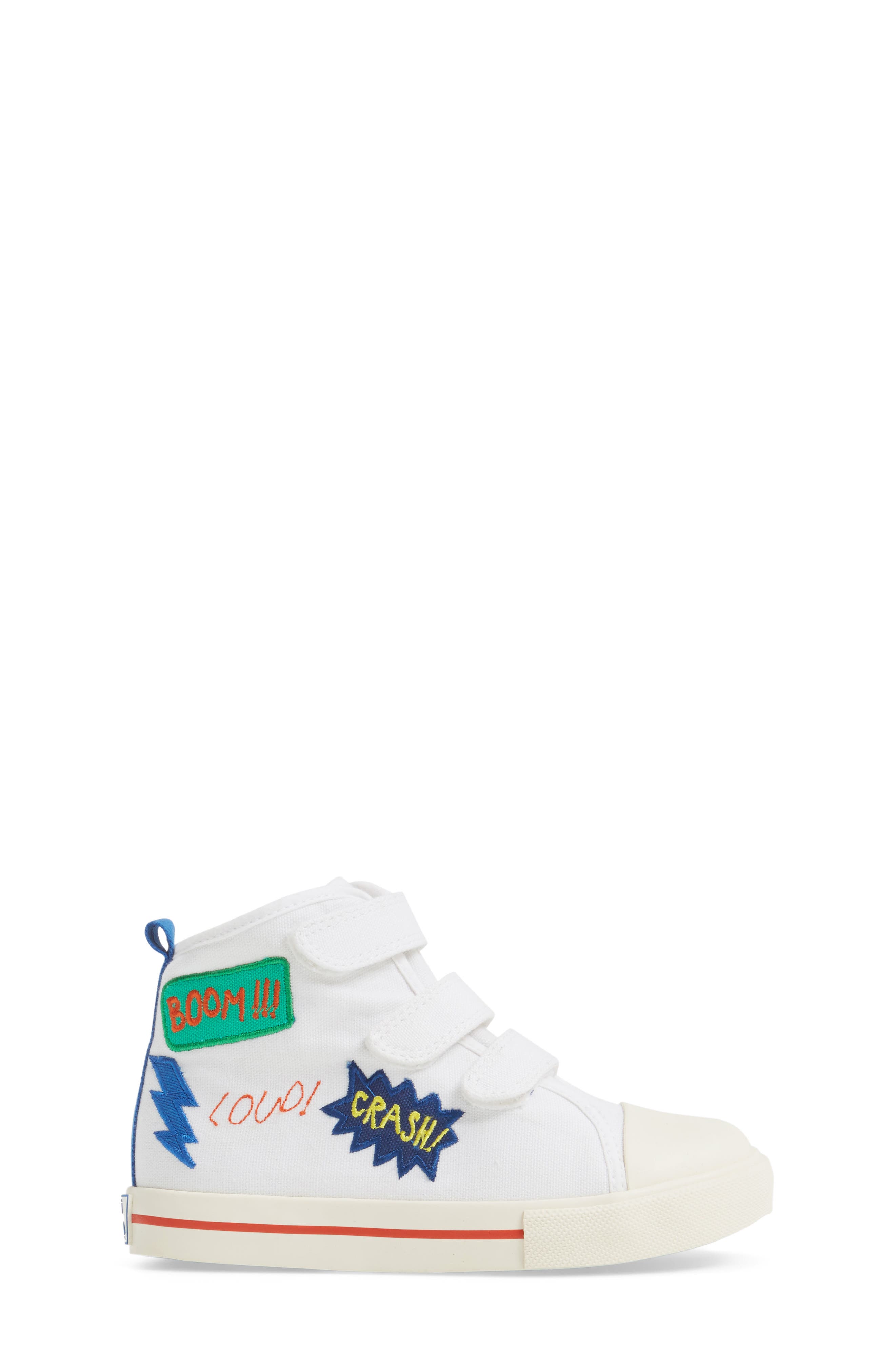 High Top Sneaker, Alternate, color, WHITE