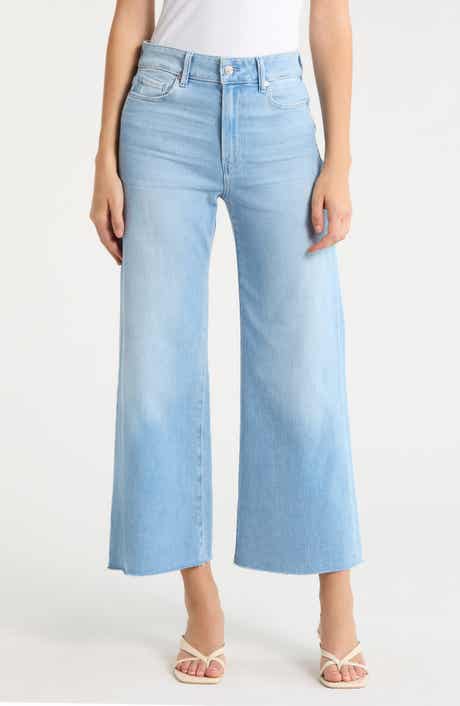 Anessa Raw Hem Wide Leg Jeans