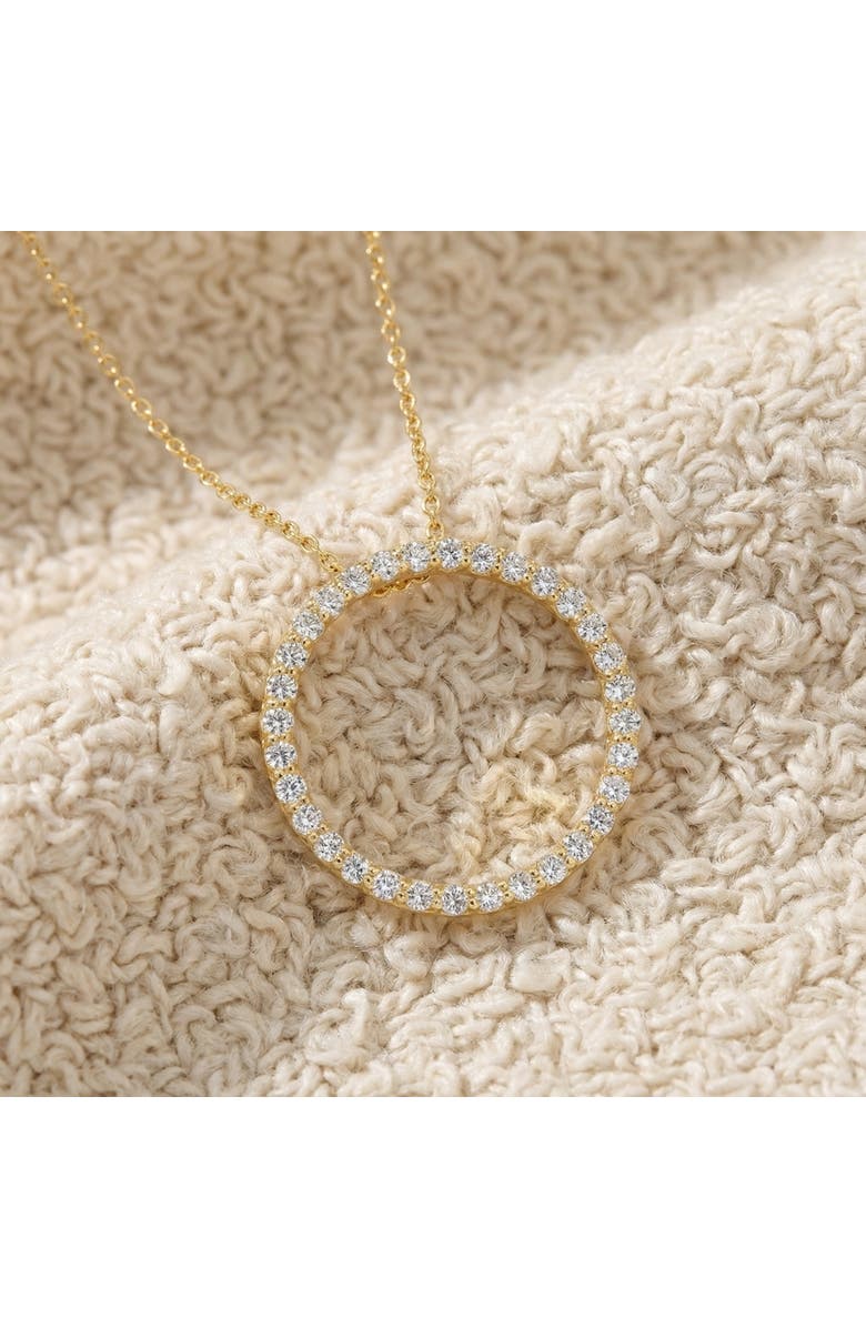 Bliss Diamond 1/2ct Circle Of Life Lab Grown Diamond Pendant Gold Necklace, Alternate, color, 10K Yellow Gold