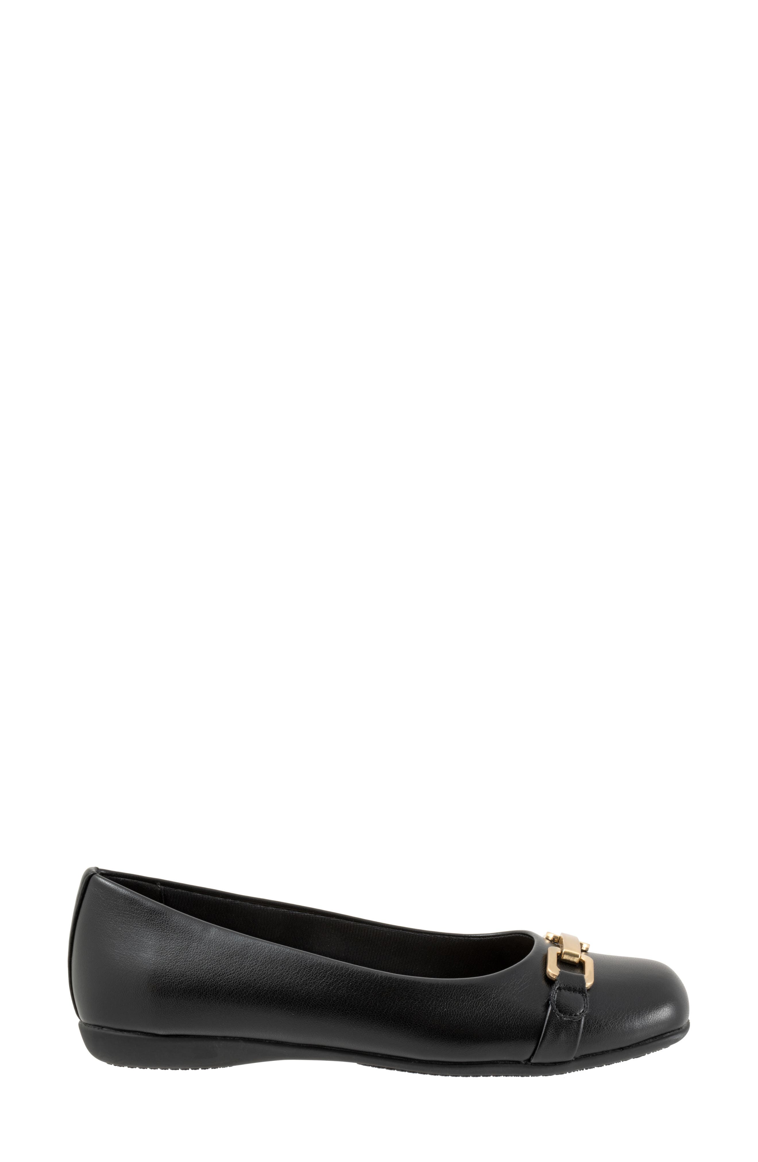 Trotters Sadie Flat, Alternate, color, Black