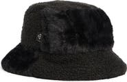 Nanette Lepore Faux Fur Mixed Media Bucket Hat