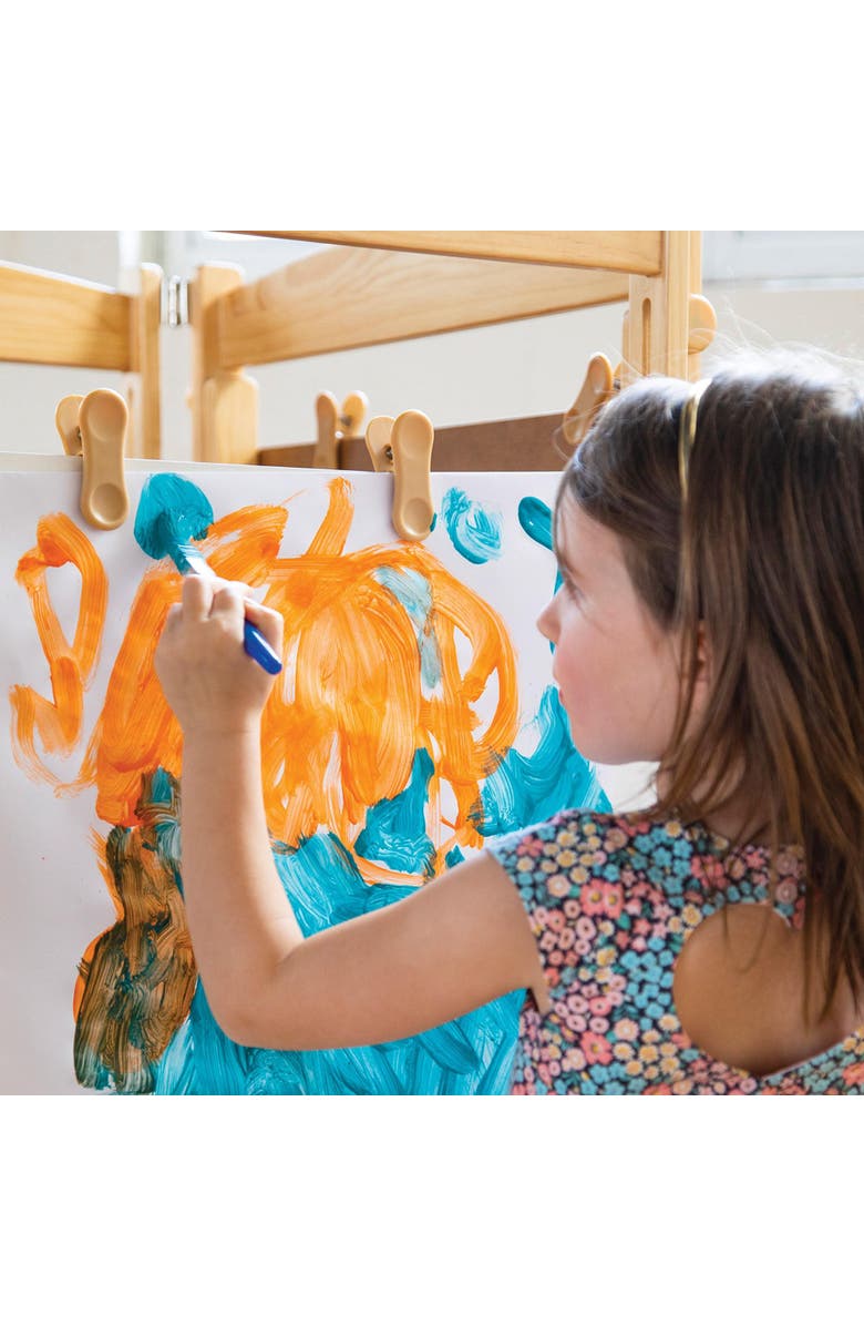 Kaplan Early Learning Company Paintbrushes Round-Tipped Chubby Handle - Set of 30, Alternate, color, Multicolored