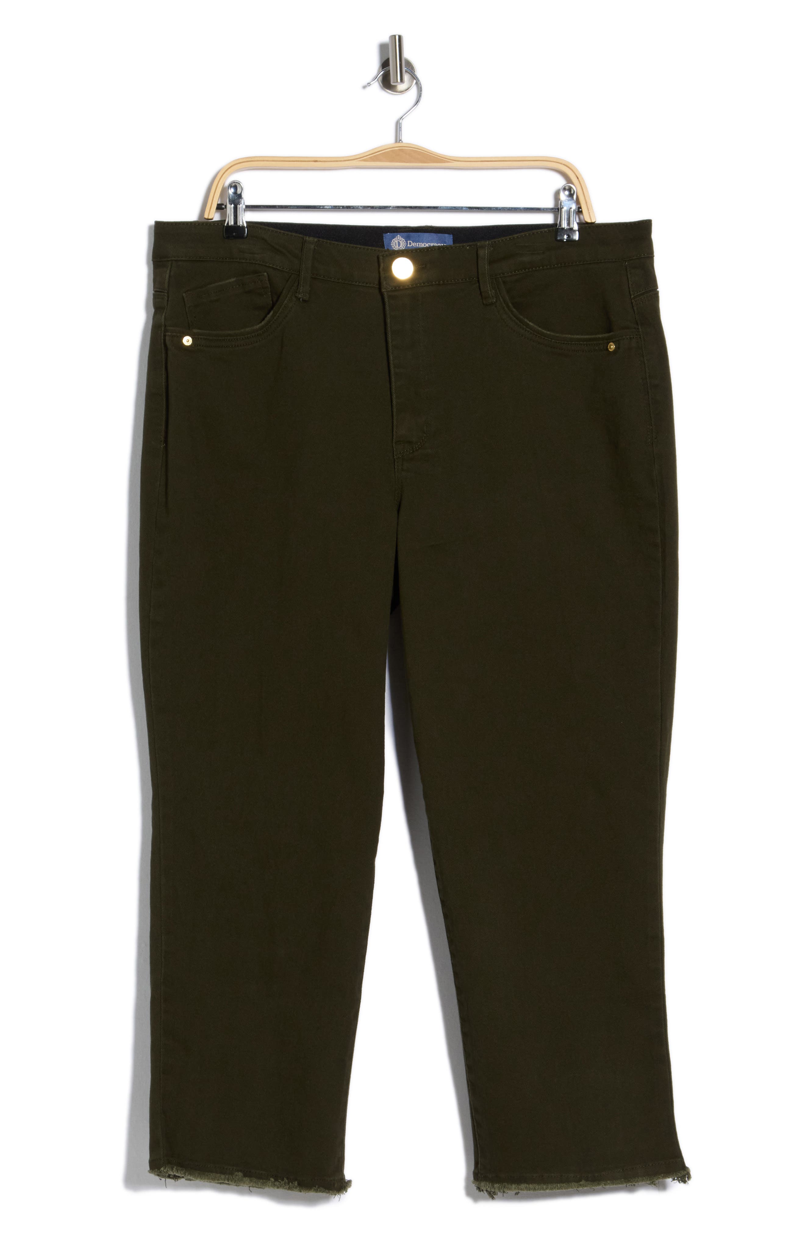 High Waist Slim Straight Leg Jeans