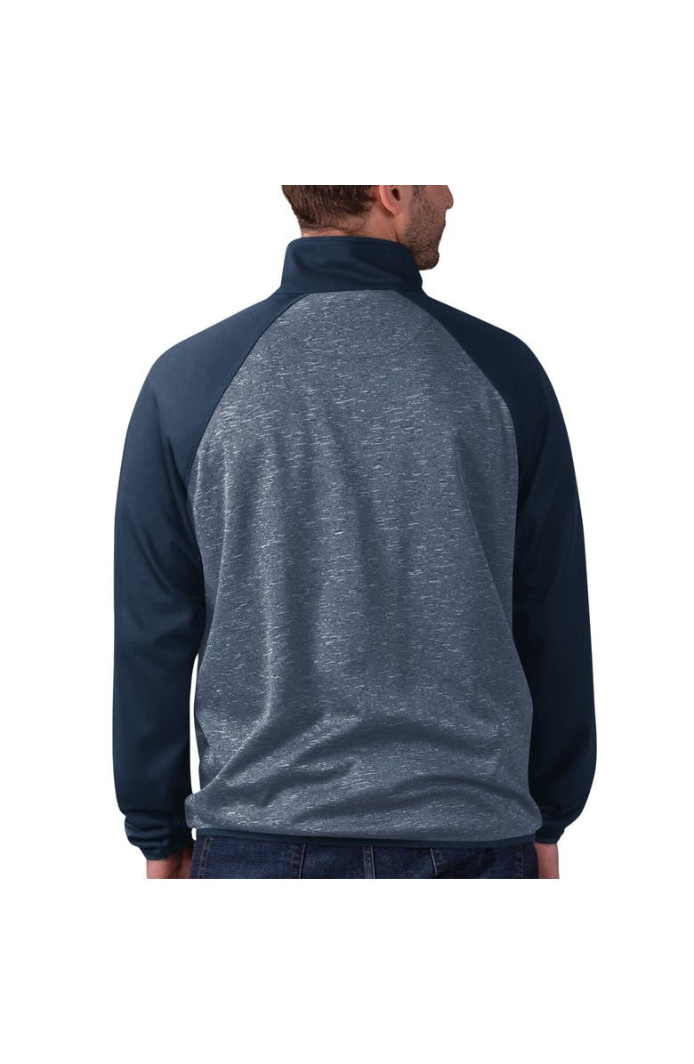 G-III SPORTS BY CARL BANKS Men's G-III Sports by Carl Banks Deep Sea Blue Seattle Kraken Runners Raglan Full-Zip Track Jacket, Alternate, color, Navy