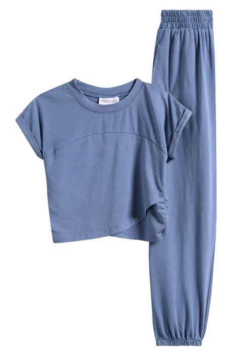 Kids' Washed Knit T-Shirt & Joggers Set