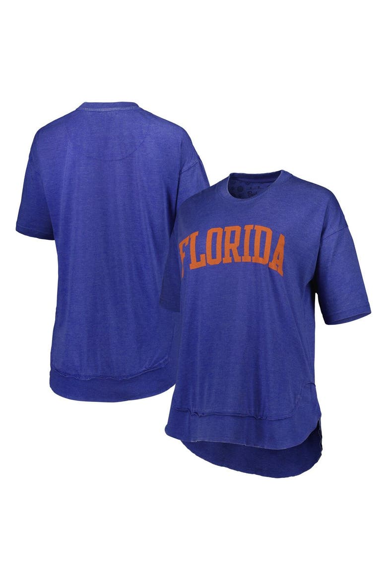 Women's Pressbox Royal Florida Gators Arch Poncho T-Shirt, Main, color, Royal