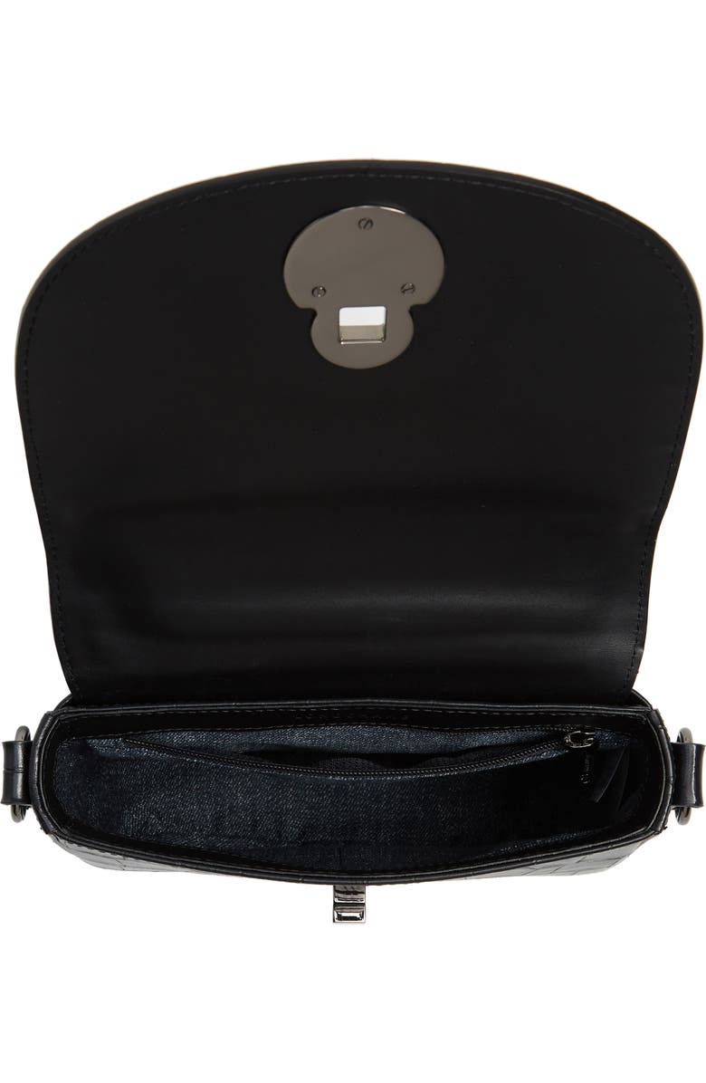 Longchamp Small Cavalcade Crocodile Embossed Leather Crossbody Bag, Alternate, color,