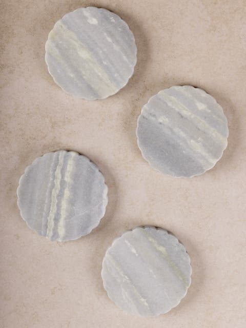 Sierra Green Onyx Coasters, Set of 4