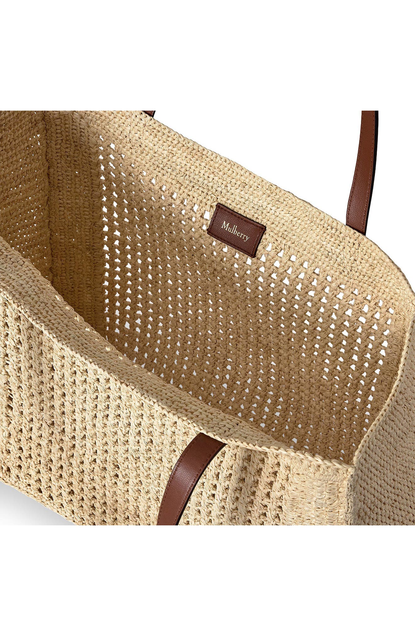 Crochet Raffia Tote, Alternate, color, NATURAL