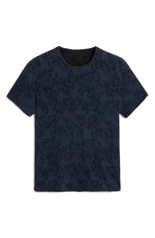 John Varvatos Reyes Reversible Burnout T-shirt In Black