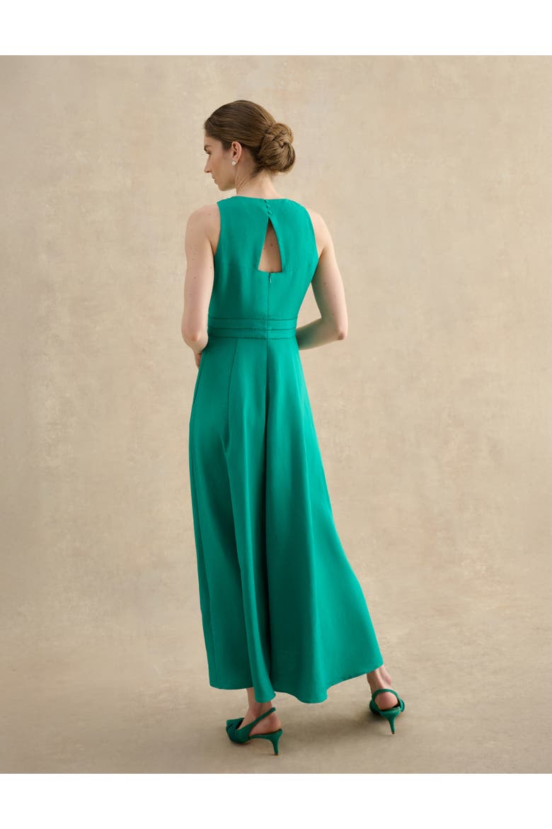 Harewood Sleeveless Fit Flare Dress, Alternate, color, Paradisegreen