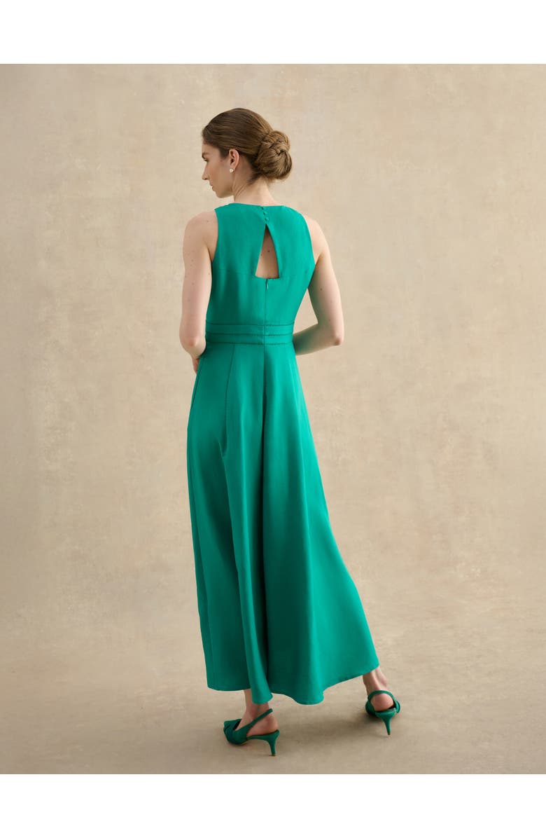 HOBBS LONDON Harewood Sleeveless Fit Flare Dress, Alternate, color, Paradisegreen