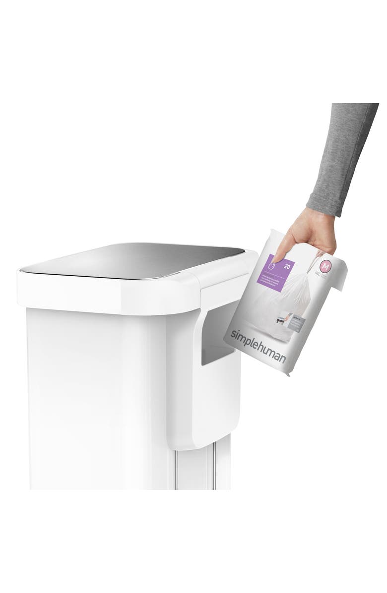 simplehuman 45L rectangular step can with liner pocket, Alternate, color,
