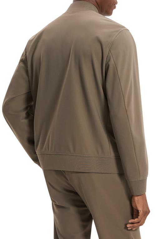 Theory Murphy Bomber Jacket In Precision Ponte In Brown