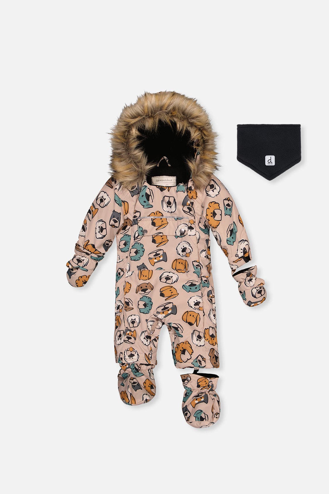 selected Beige Printed with Dogs