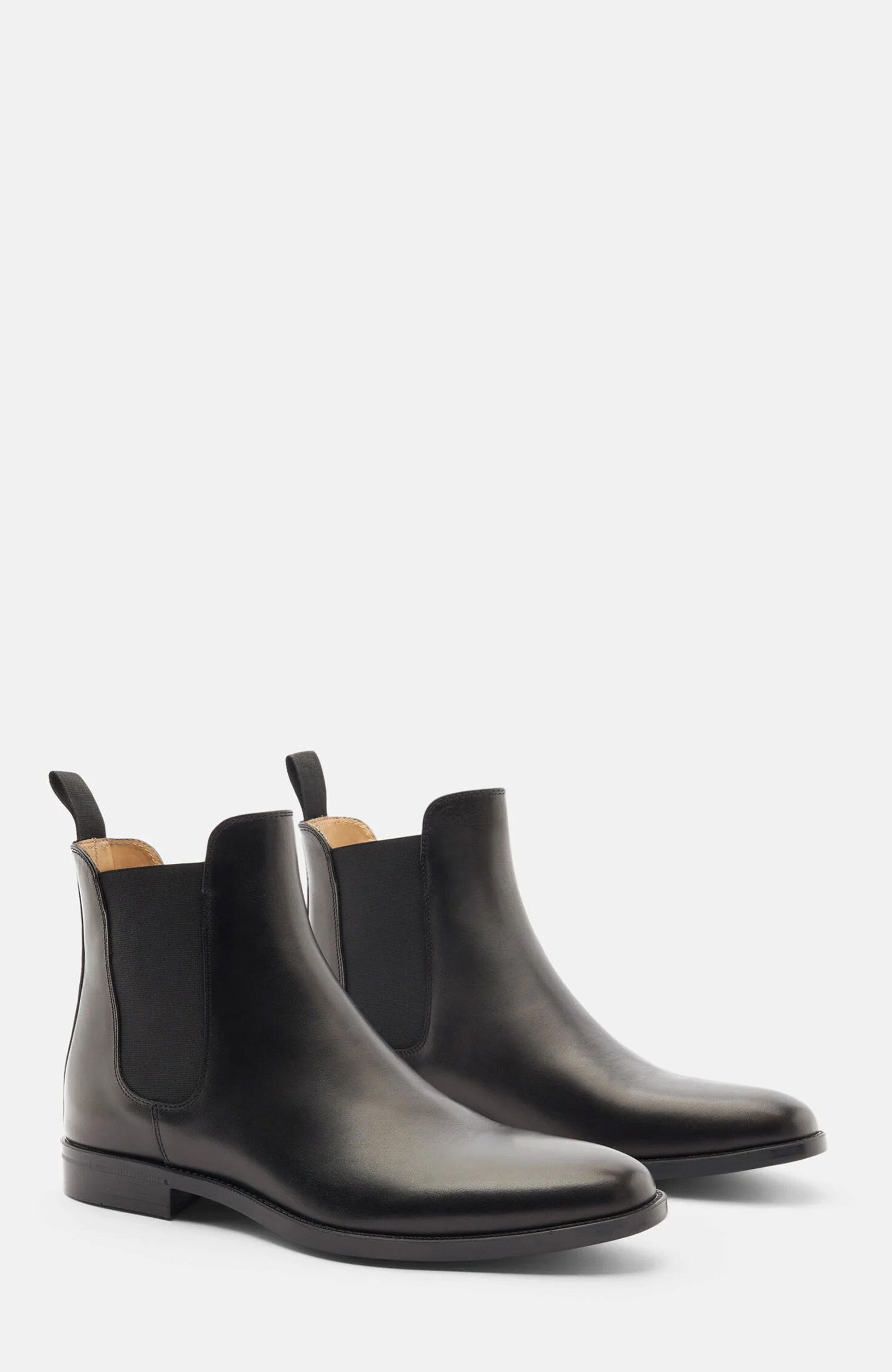 SCAROSSO Giacomo Chelsea Boots, Main, color, Black Calf