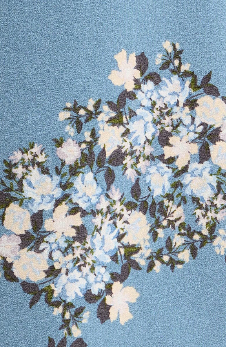 SUGARLIPS Moxie Floral Ruffle Minidress, Alternate, color, Blue-Multi