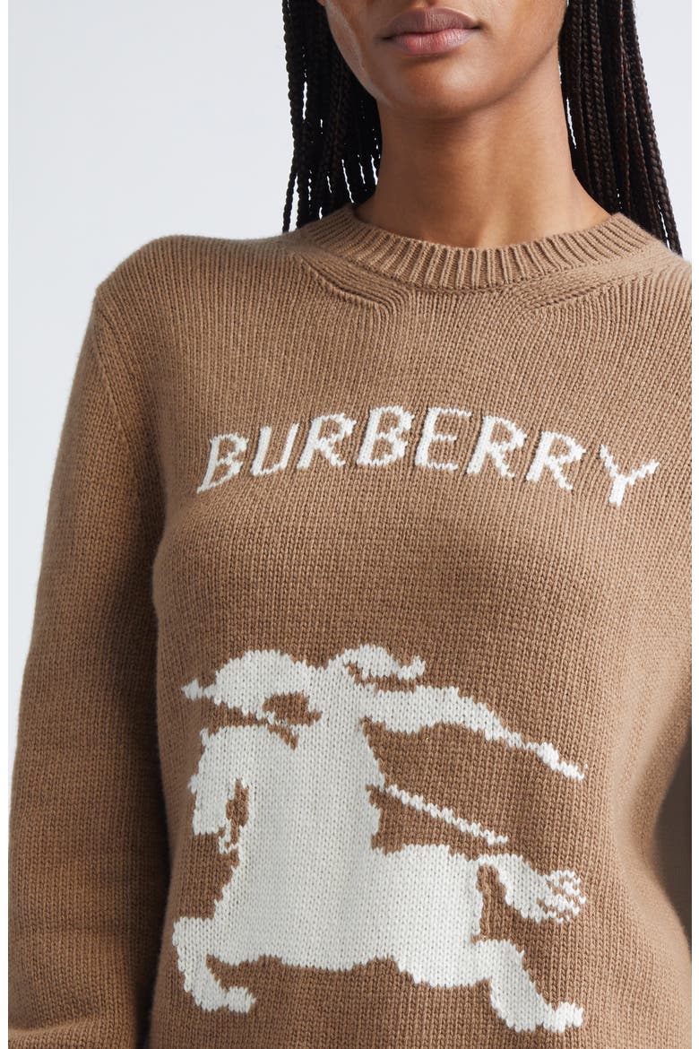 Scarlett Classic EKD Wool & Cashmere Crewneck Sweater, Alternate, color, CAMEL