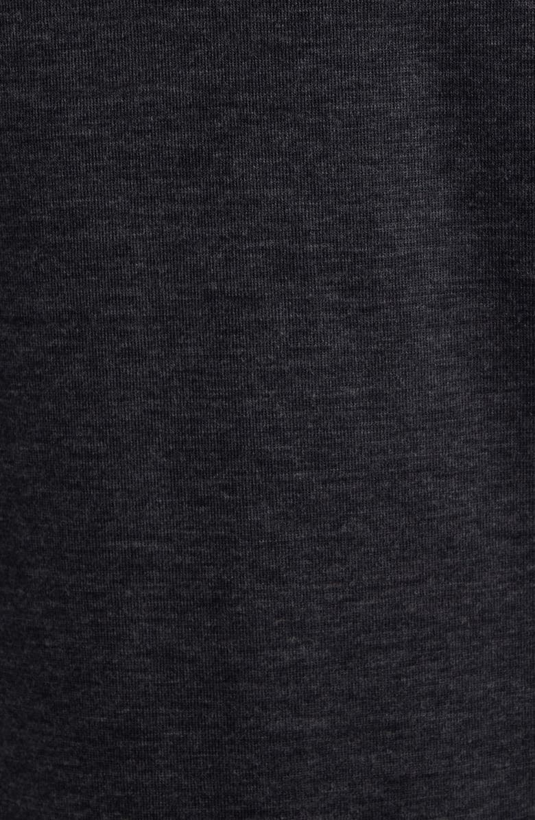 Thom Browne 4-Bar Virgin Wool Jersey Polo, Alternate, color, Charcoal