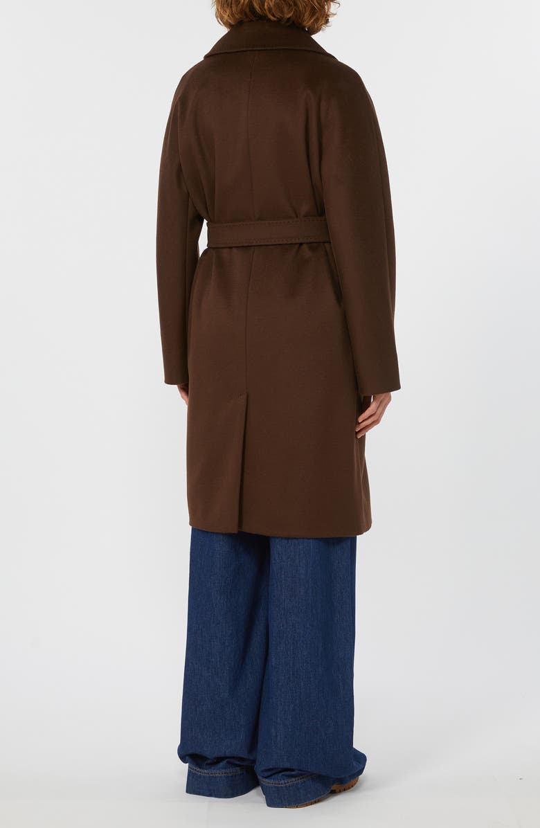 Weekend Max Mara Corte Virgin Wool Coat, Alternate, color, Black