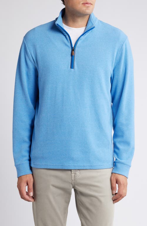 vineyard vines Calm Water Quarter Zip Top in Hull Blue 