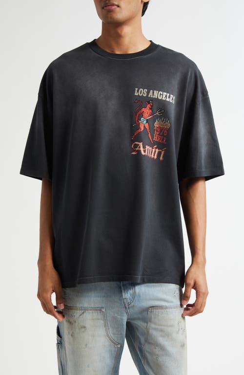 Amiri Mens Black Crystal-embellished Sinners Cotton-jersey T-shirt Xl In Black