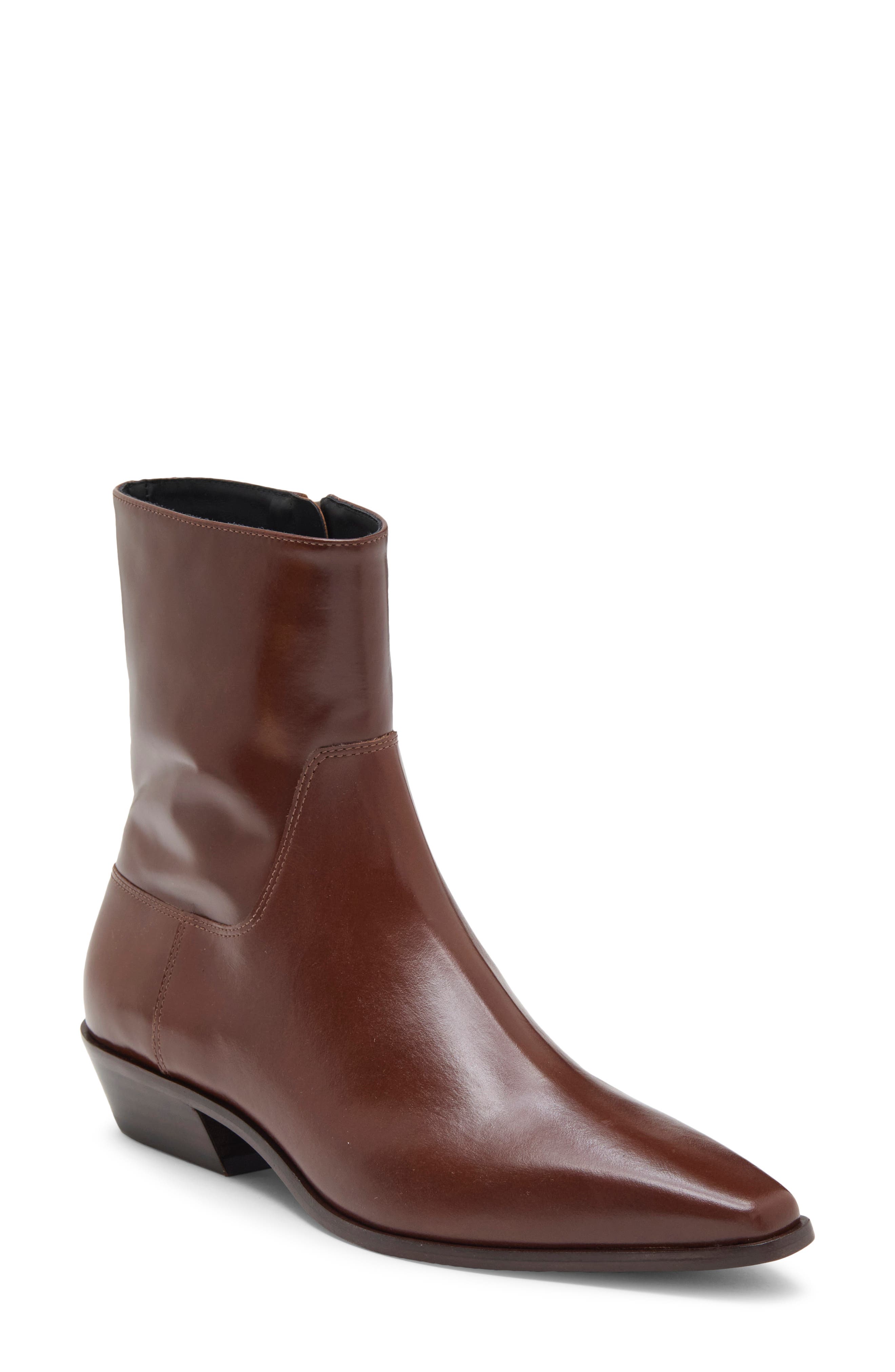 Dominique Ankle Boot Leather