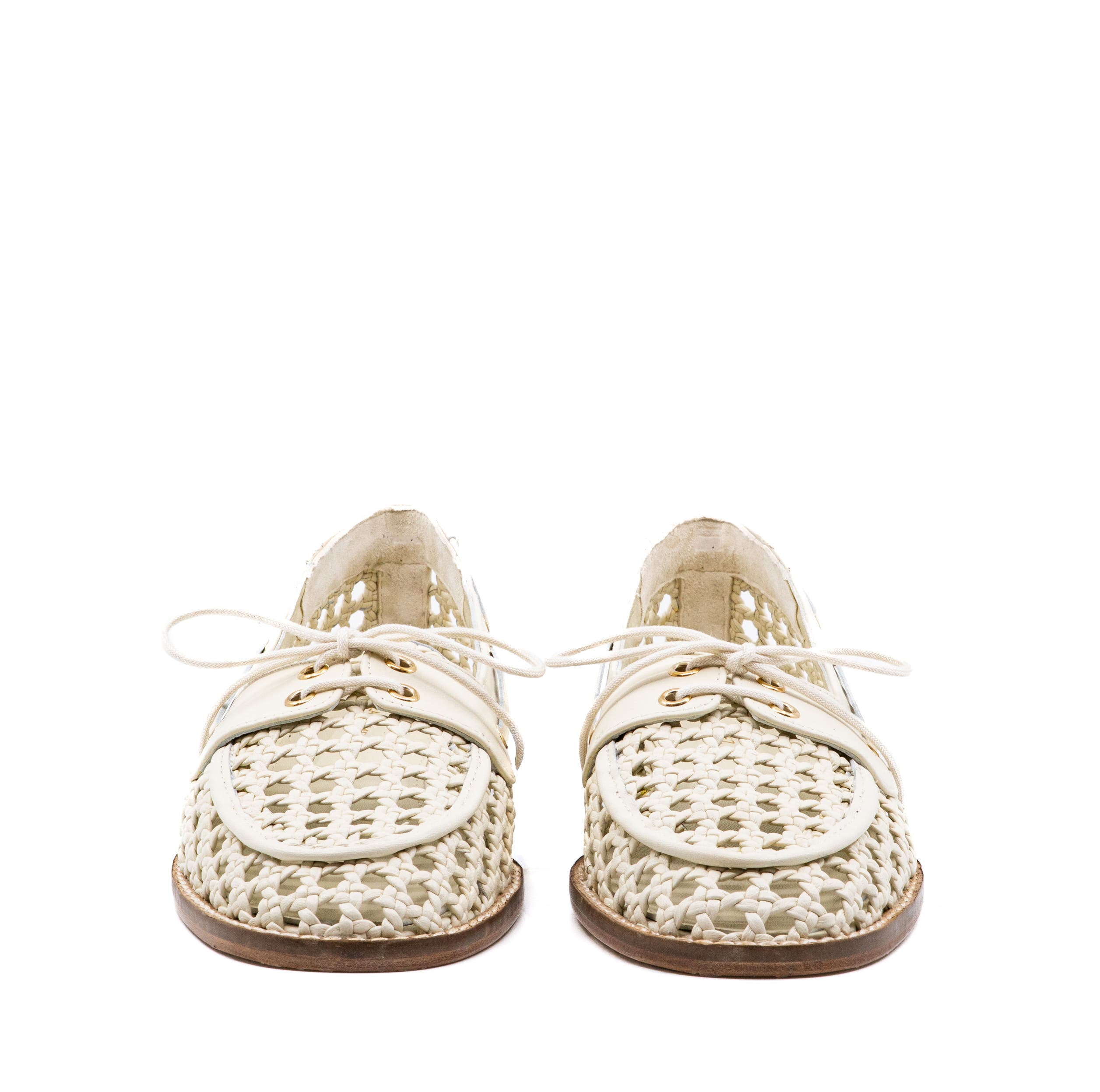 Andrea Gomez Carla Leather Loafer, Alternate, color, White