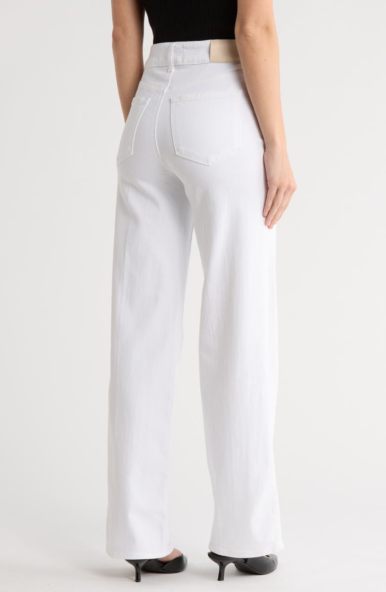 PAIGE Sasha High Waist Wide Leg Jeans, Alternate, color, Soft Ivory