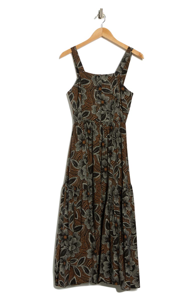SANDRA DARREN Maxi Dress, Alternate, color, Black/ Tan