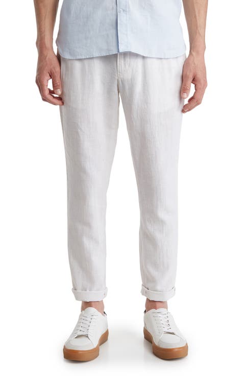 パンツ ARGUE/LINEN ESSENTIALRHYTHM MELLOW PANTS BoShiNuo Men's Wied Leg Pants Cotton Linen Casual Trousers
