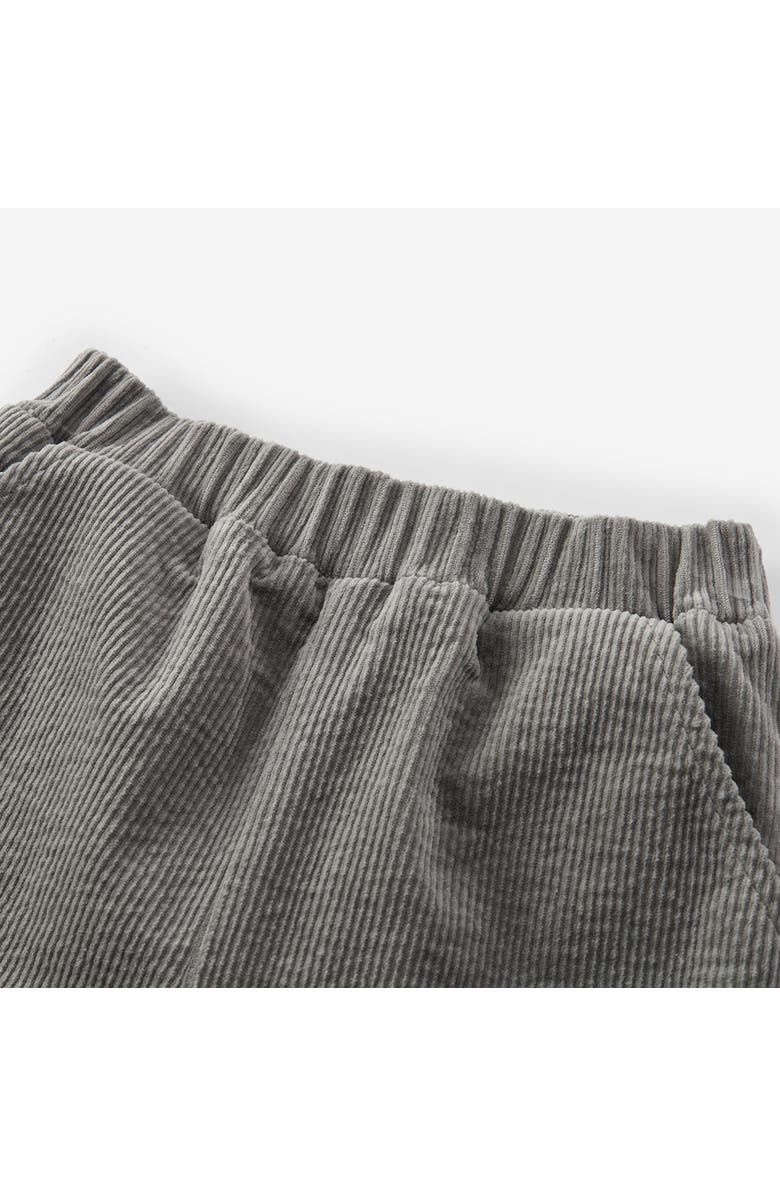 Milkbarn Corduroy Pocket Pants, Alternate, color, Grey Penguin