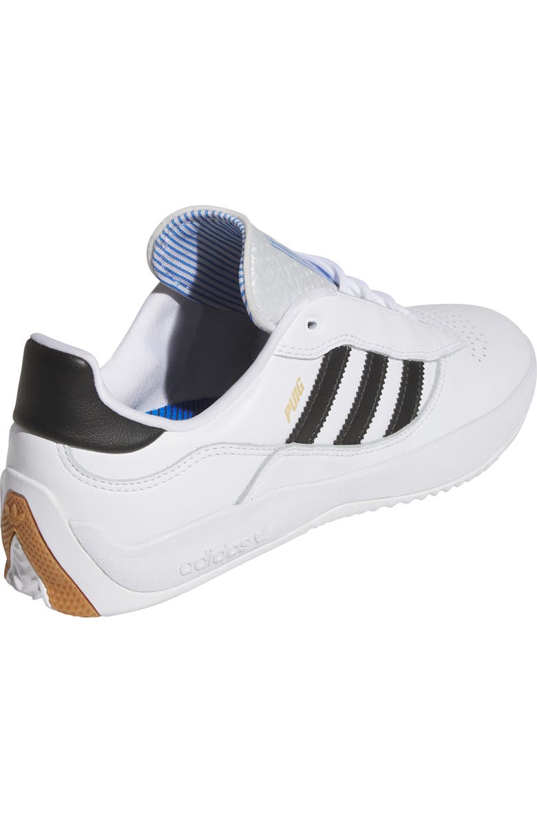 adidas Puig Samba Skateboard Sneaker, Alternate, color, White/Black/Blue/Gum