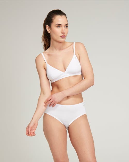 Nudea The Organic Cotton Easy Does It Bralette In White